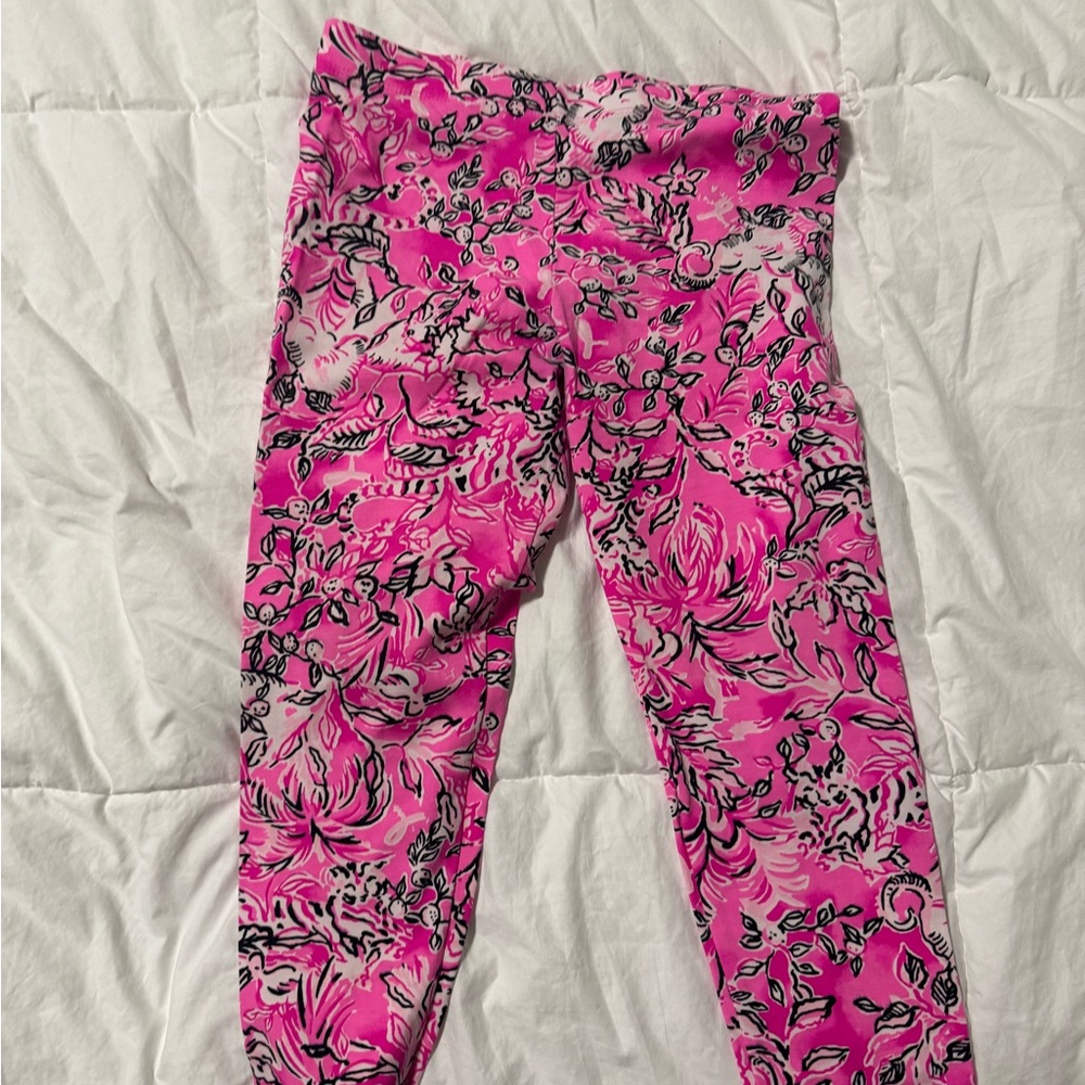 Lilly Pulitzer Girls Leggings Size Large 8/10 Pink